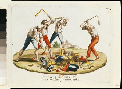 Night of the 4th August 1789 or, the Patriotic Delirium by French School